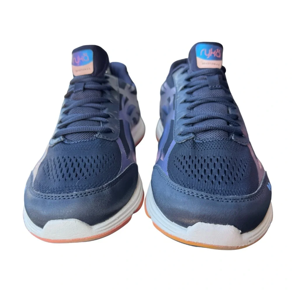 Ryka Devotion Plus 3 Walking Athletic Shoe Navy Blue Iridescent Overlay - Picture 5 of 16